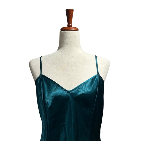 Victoria's Secret Small Negligee Teddy Emerald Green 90s Vintage Gold Label (19) - Picture 2 of 9